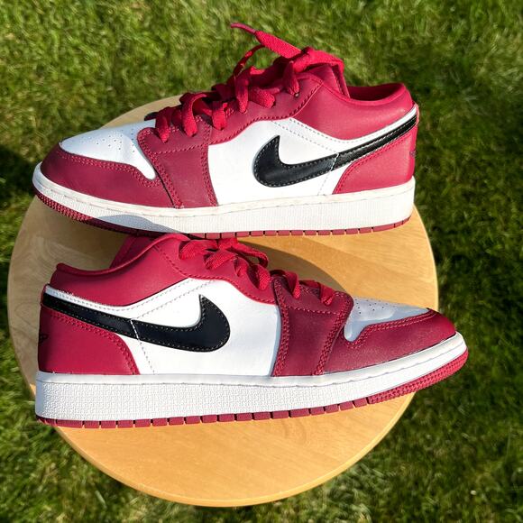 Nike Air Jordan 1 Retro Low GS Noble Red 2020 Men's Shoes - Size 6.5 - Ships Now - Picture 2 of 8